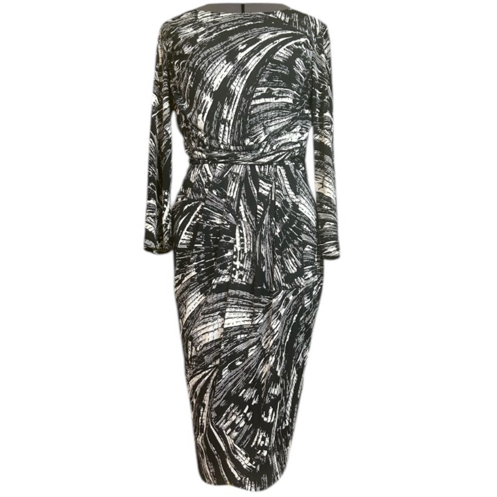 Boat Neck Waist Detail Dress